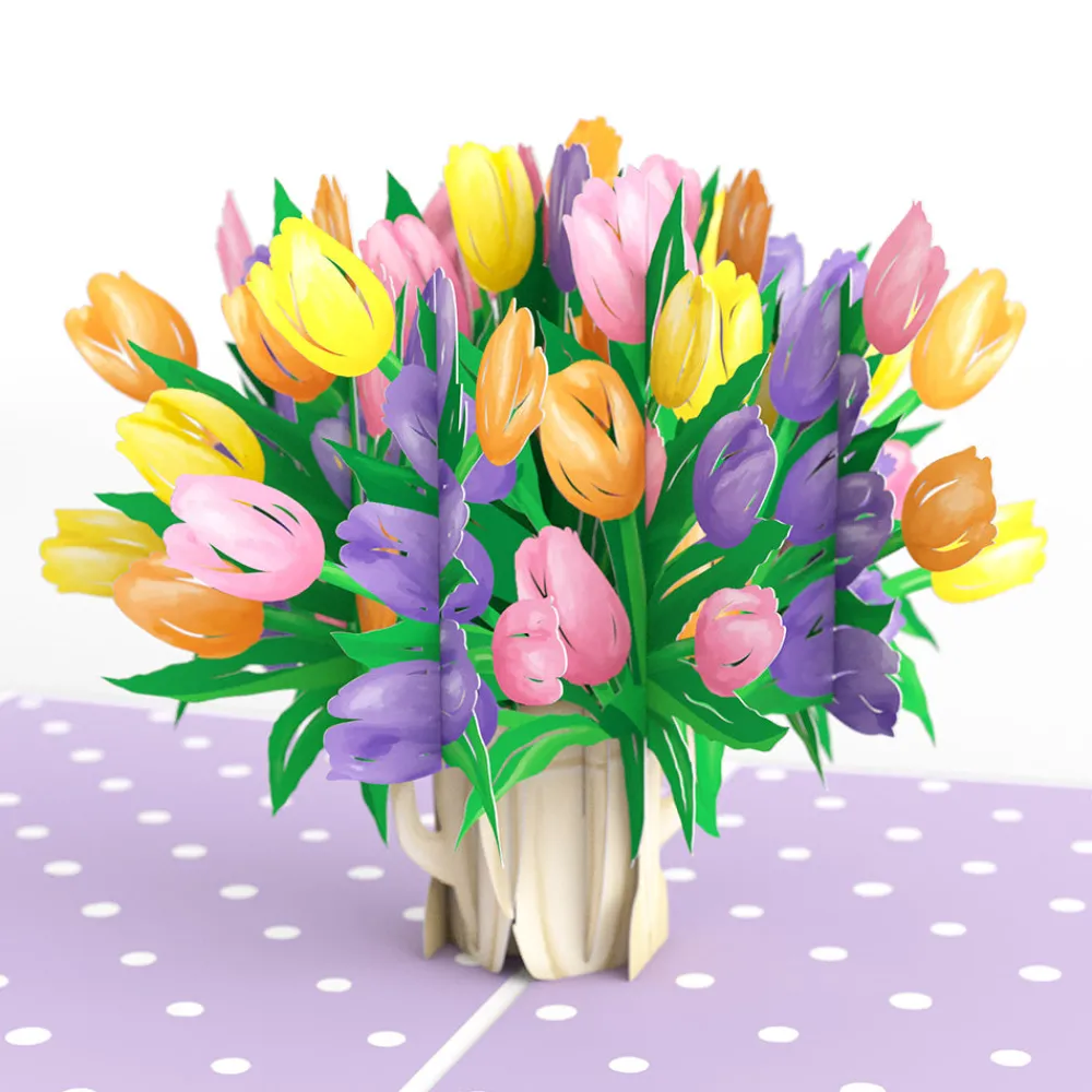 Lovepop Birthday|Mom|Tulips Birthday Pop-Up Card and Sentiment Set for Mother