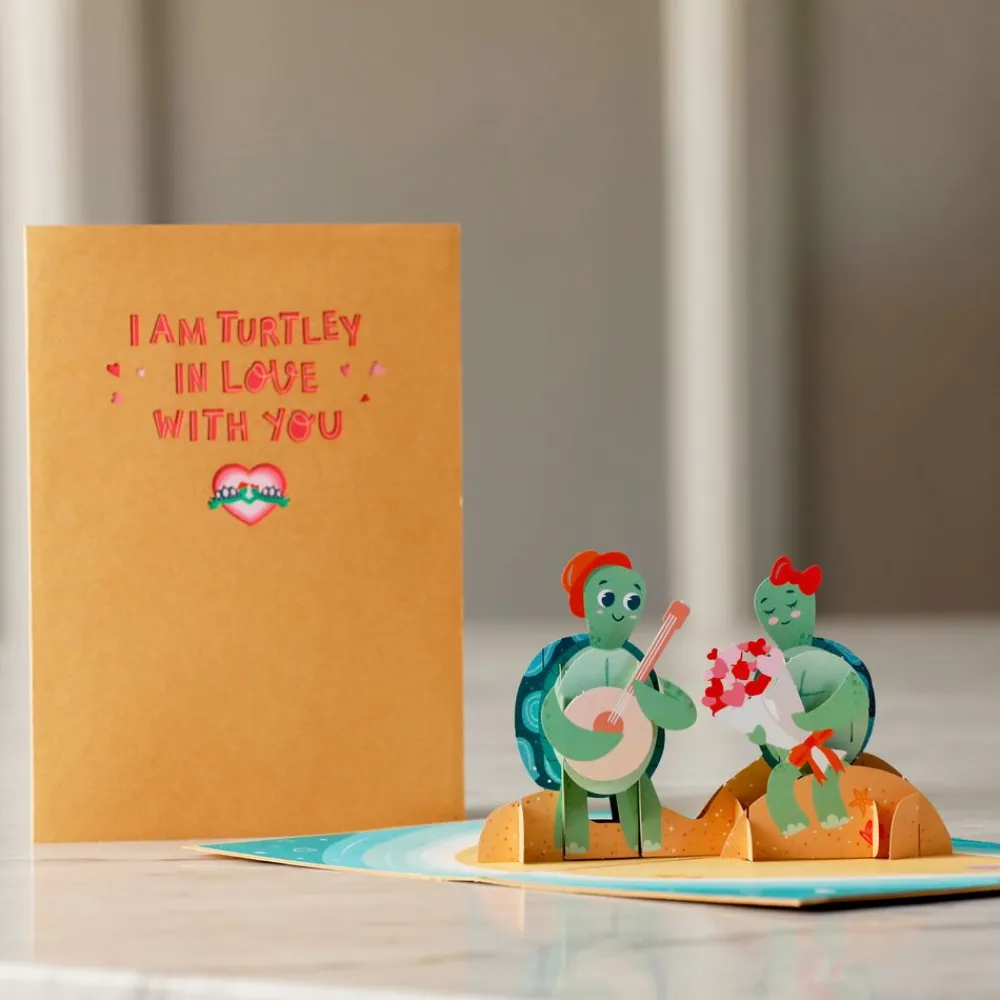 Lovepop Greeting Cards|Anniversary|Turtley in Love Pop-Up Card