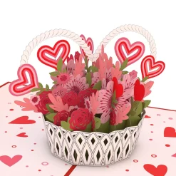 Lovepop Valentine'S Day 2/14|Her|Valentine's Day Basket Pop-Up Card
