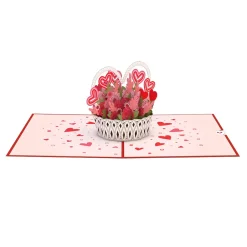 Lovepop Valentine'S Day 2/14|Her|Valentine's Day Basket Pop-Up Card