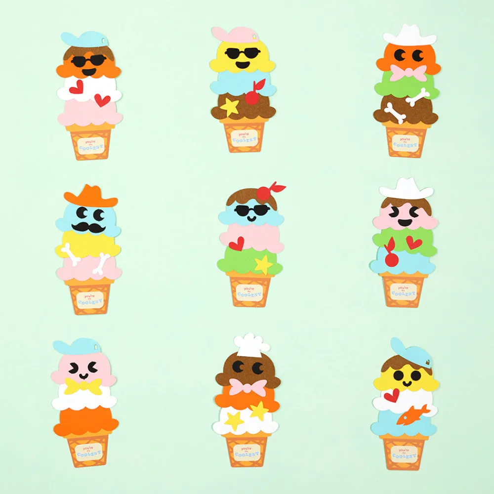 Lovepop Valentine'S Day 2/14|Kids|Valentine's Day Craft Kit Make-Your-Own Ice Cream Cones