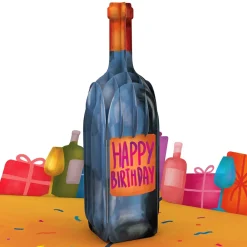 Lovepop Birthday|Vintage Wine Birthday Pop-Up Card and Sentiment Set