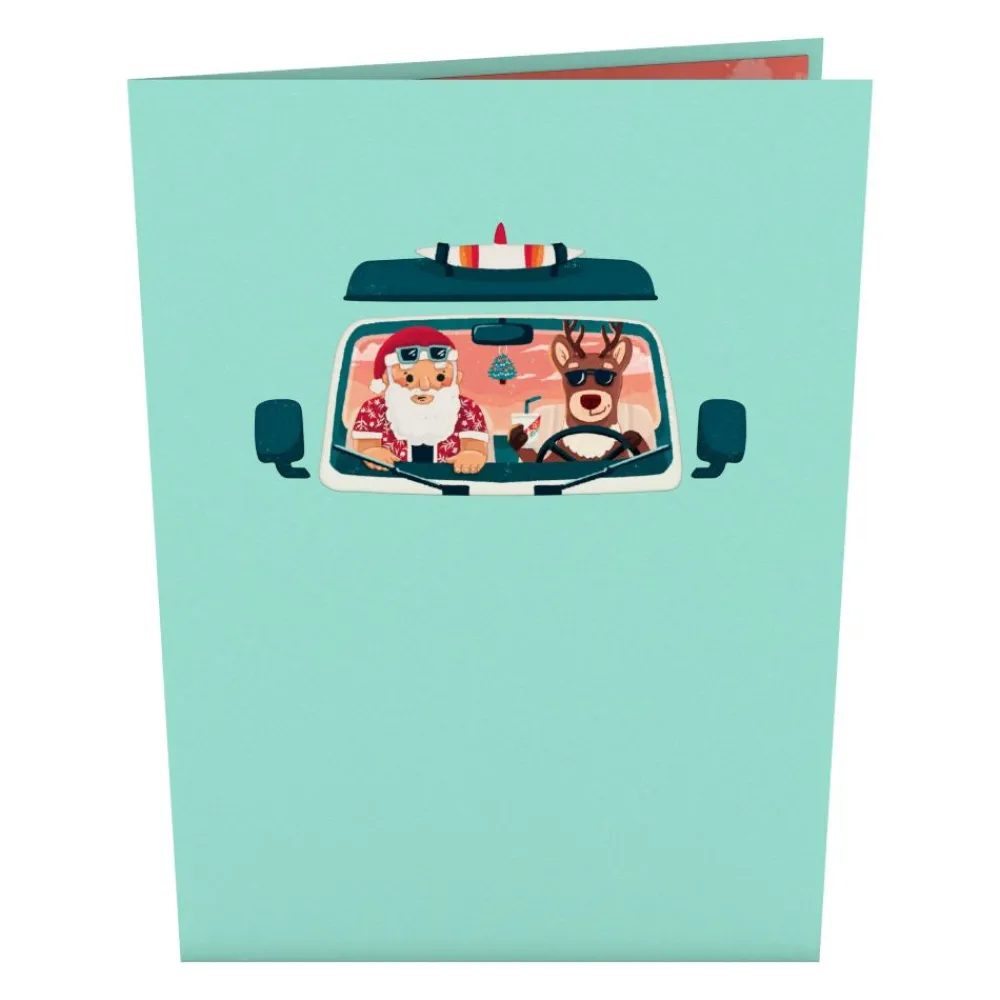 Lovepop Greeting Cards|Christmas 12/25|Wandering Santa Pop-Up Card