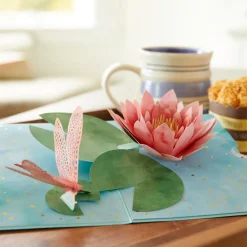 Lovepop Get Well|Mother'S Day 5/11|Water Lily Dragonfly Pop-Up Card