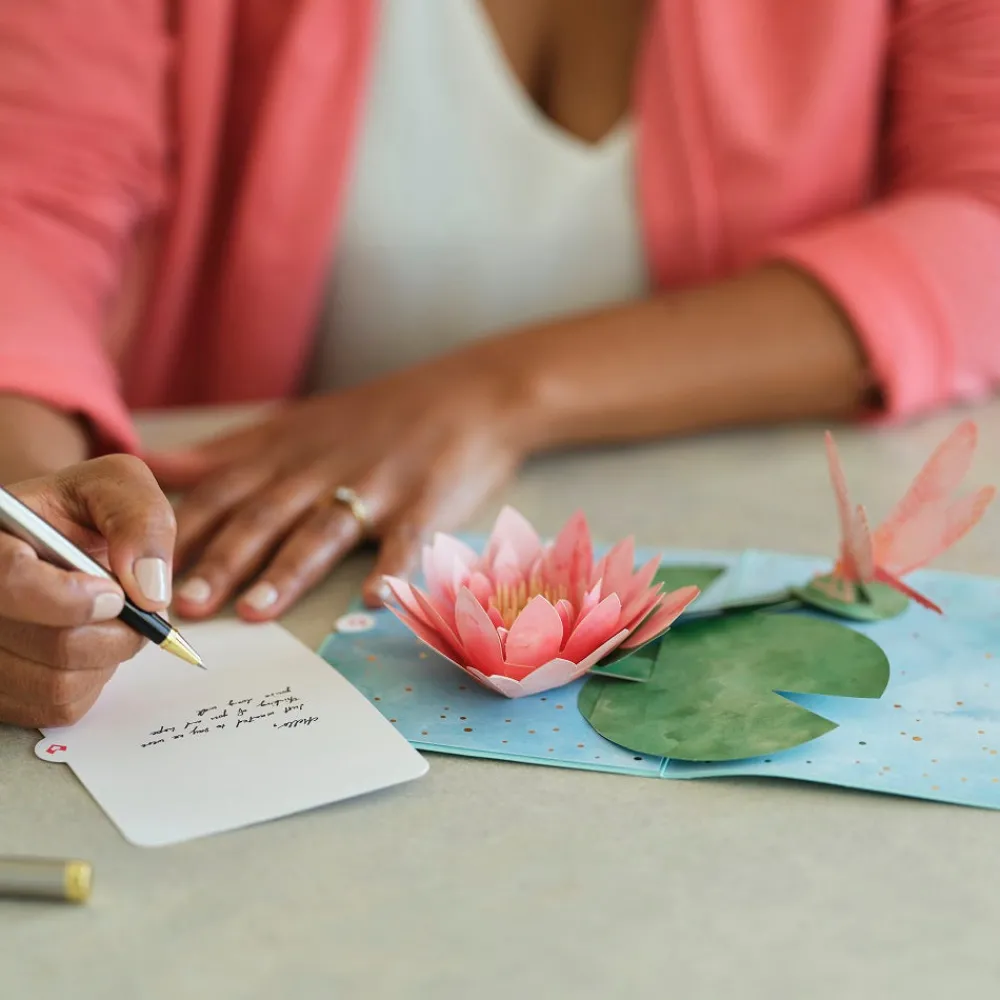 Lovepop Get Well|Mother'S Day 5/11|Water Lily Dragonfly Pop-Up Card