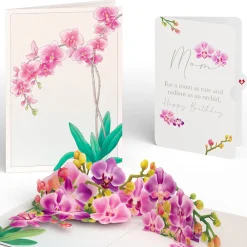 Lovepop Birthday|Mom|Watercolor Orchid Birthday Pop-Up Card and Sentiment Set for Mom