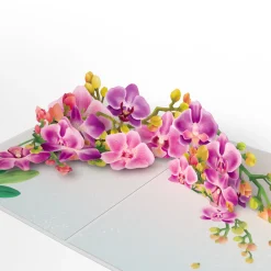 Lovepop Greeting Cards|Birthday|Watercolor Orchid Pop-Up Card