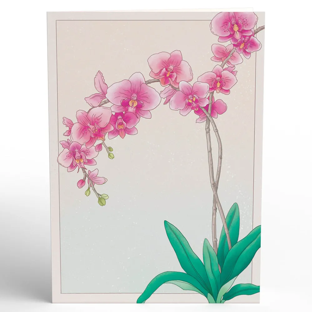 Lovepop Greeting Cards|Birthday|Watercolor Orchid Pop-Up Card