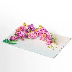 Lovepop Pop-Up Bouquets|Card & Gift Bundles|Watercolor Orchid Pop-Up Card & Bouquet Bundle