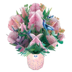 Lovepop Pop-Up Bouquets|Card & Gift Bundles|Watercolor Rose & Hummingbird Bundle