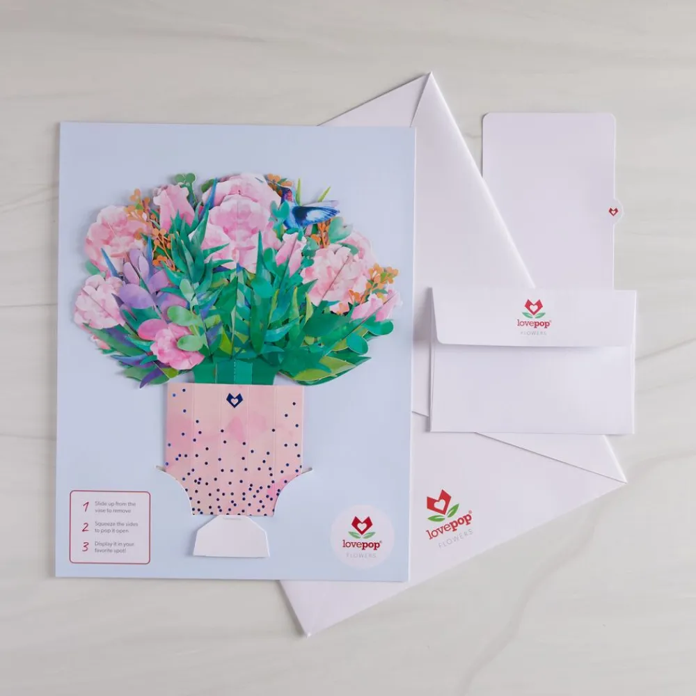 Lovepop Pop-Up Bouquets|Get Well|Watercolor Rose Bouquet