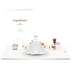 Lovepop Congratulations|Wedding|Wedding Dress Pop-Up Card
