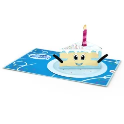 Lovepop Birthday|Whimsical Birthday Cake Slice Pop-Up Card