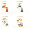 Lovepop Notecards|Birthday|Whimsical Birthday Notecards (Assorted 4-Pack)