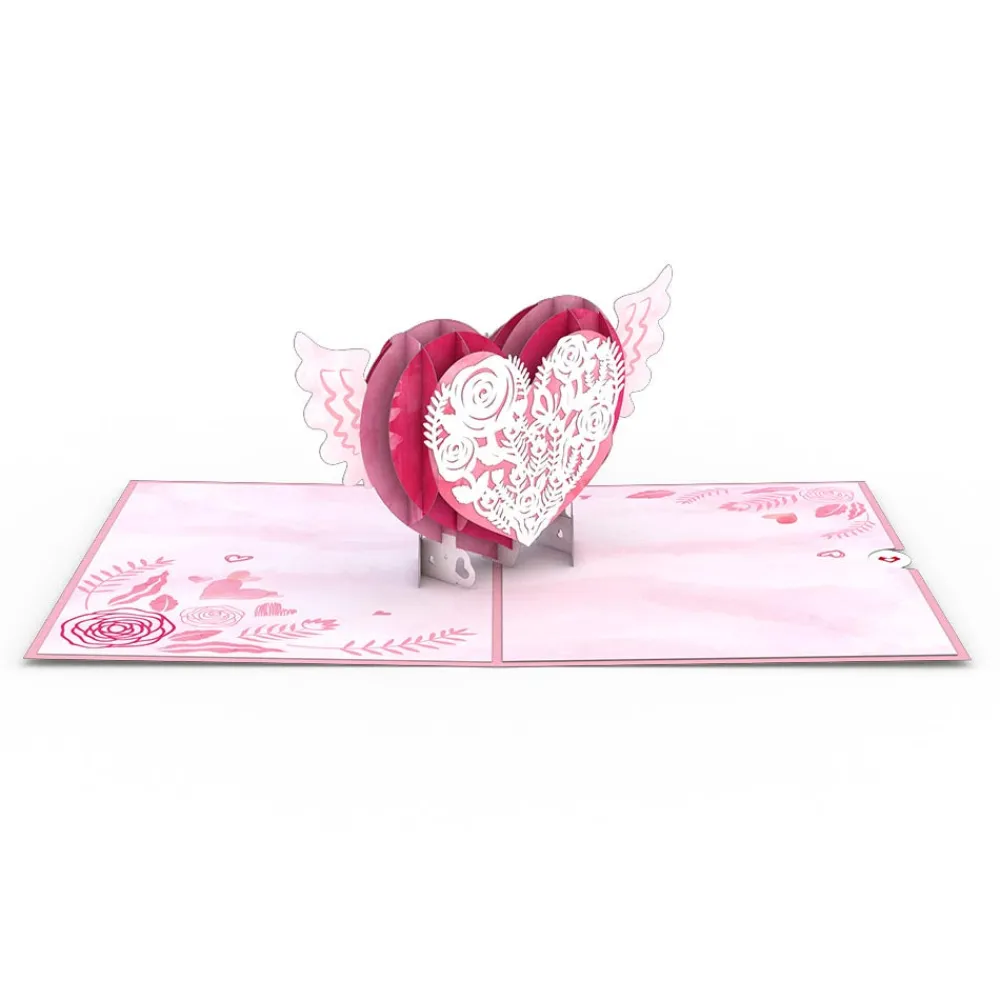 Lovepop Greeting Cards|Anniversary|Winged Heart Pop-Up Card