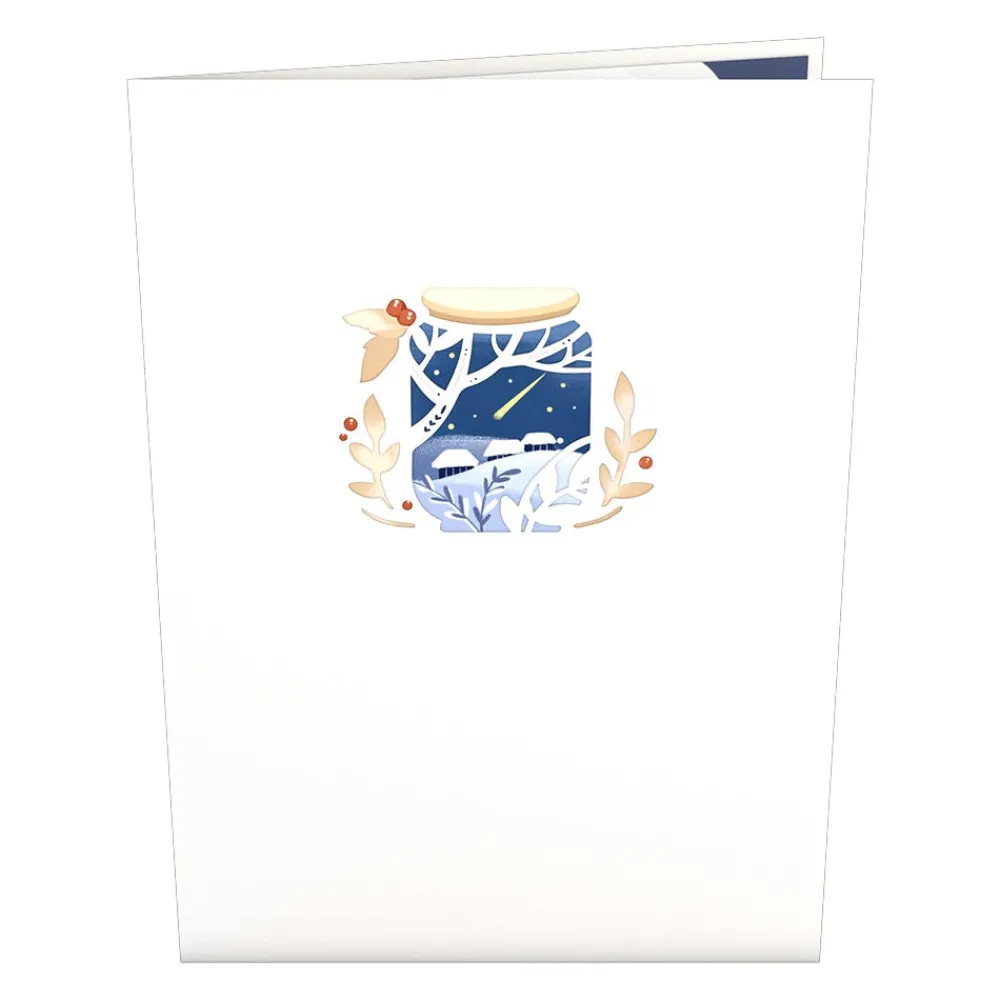 Lovepop Greeting Cards|Christmas 12/25|Winter Jar Pop-Up Card