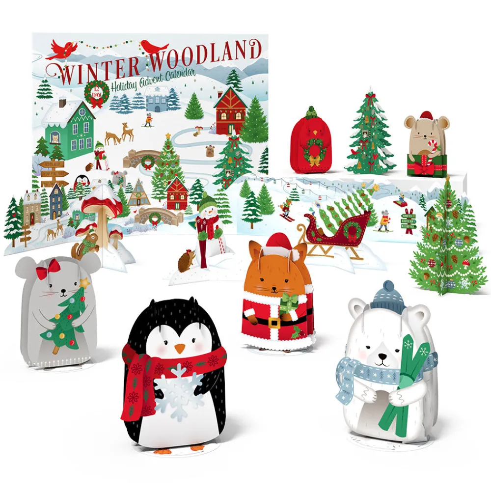 Lovepop Advent Calendars|Christmas 12/25|Winter Woodland 12 Day Holiday Advent Calendar