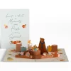 Lovepop Thanksgiving 11/27|Woodland Harvest Thanksgiving Animals Pop-Up Card