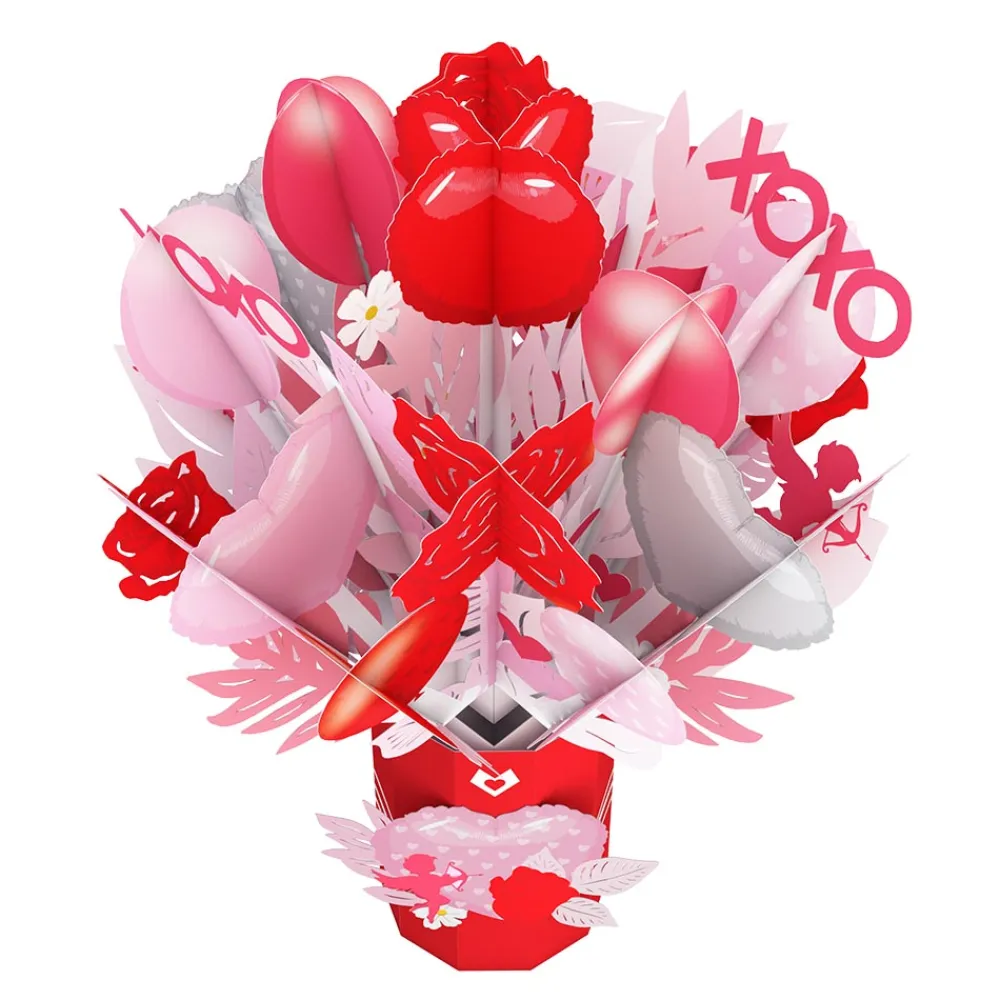 Lovepop Pop-Up Bouquets|Valentine'S Day 2/14|XOXO Love Balloon Valentine's Day Bouquet