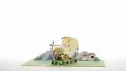 Lovepop Greeting Cards|Baby|Yellow Baby Carriage Pop-Up Card