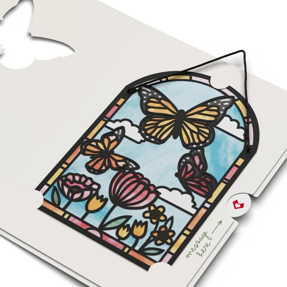 Lovepop Suncatcher Cards|Decor|You Are So Loved Butterflies Suncatcher Card