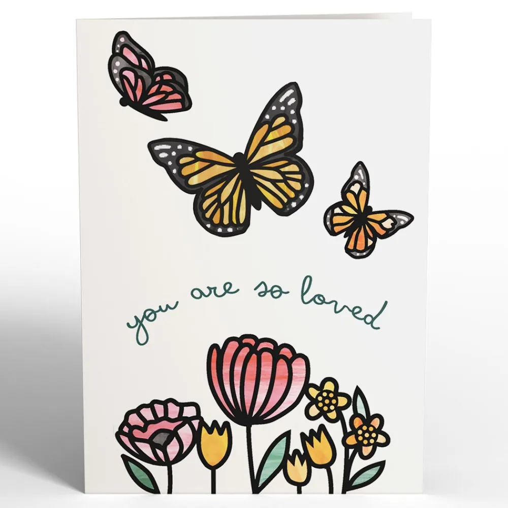Lovepop Suncatcher Cards|Decor|You Are So Loved Butterflies Suncatcher Card