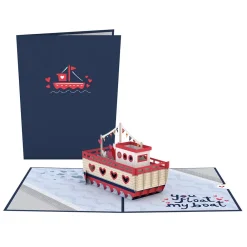 Lovepop Greeting Cards|Anniversary|You Float My Boat Pop-Up Card