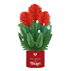 Lovepop Pop-Up Bouquets|Anniversary|You Have My Heart Card with Mini Bouquet