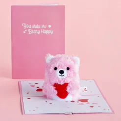 Lovepop Plushpop|Anniversary|You Make Me Beary Happy' Plushpop Card