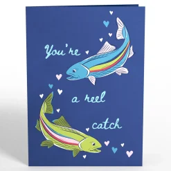 Lovepop Greeting Cards|Valentine'S Day 2/14|You’re a Reel Catch Fish Pop-Up Card