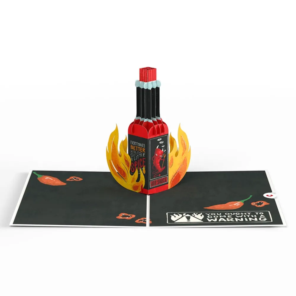 Lovepop Greeting Cards|Anniversary|You’re So Hot - Hot Sauce Pop-Up Card