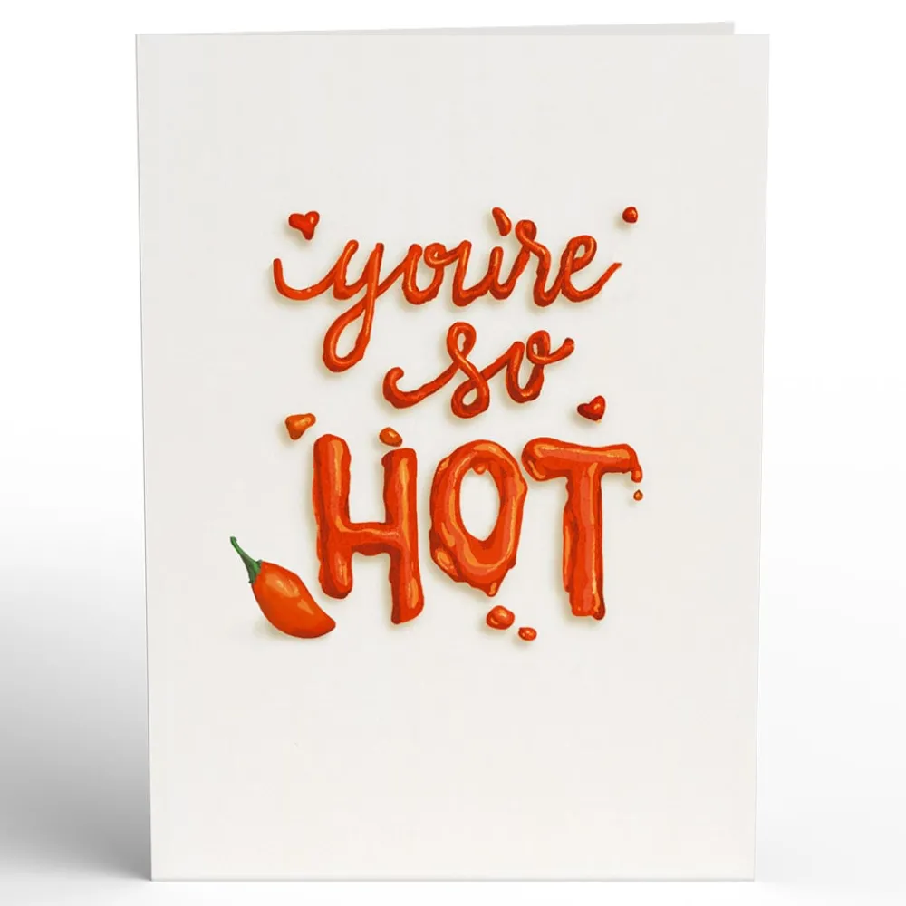 Lovepop Greeting Cards|Anniversary|You’re So Hot - Hot Sauce Pop-Up Card