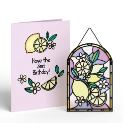 Lovepop Suncatcher Cards|Birthday|Zest Birthday Lemons Suncatcher Card