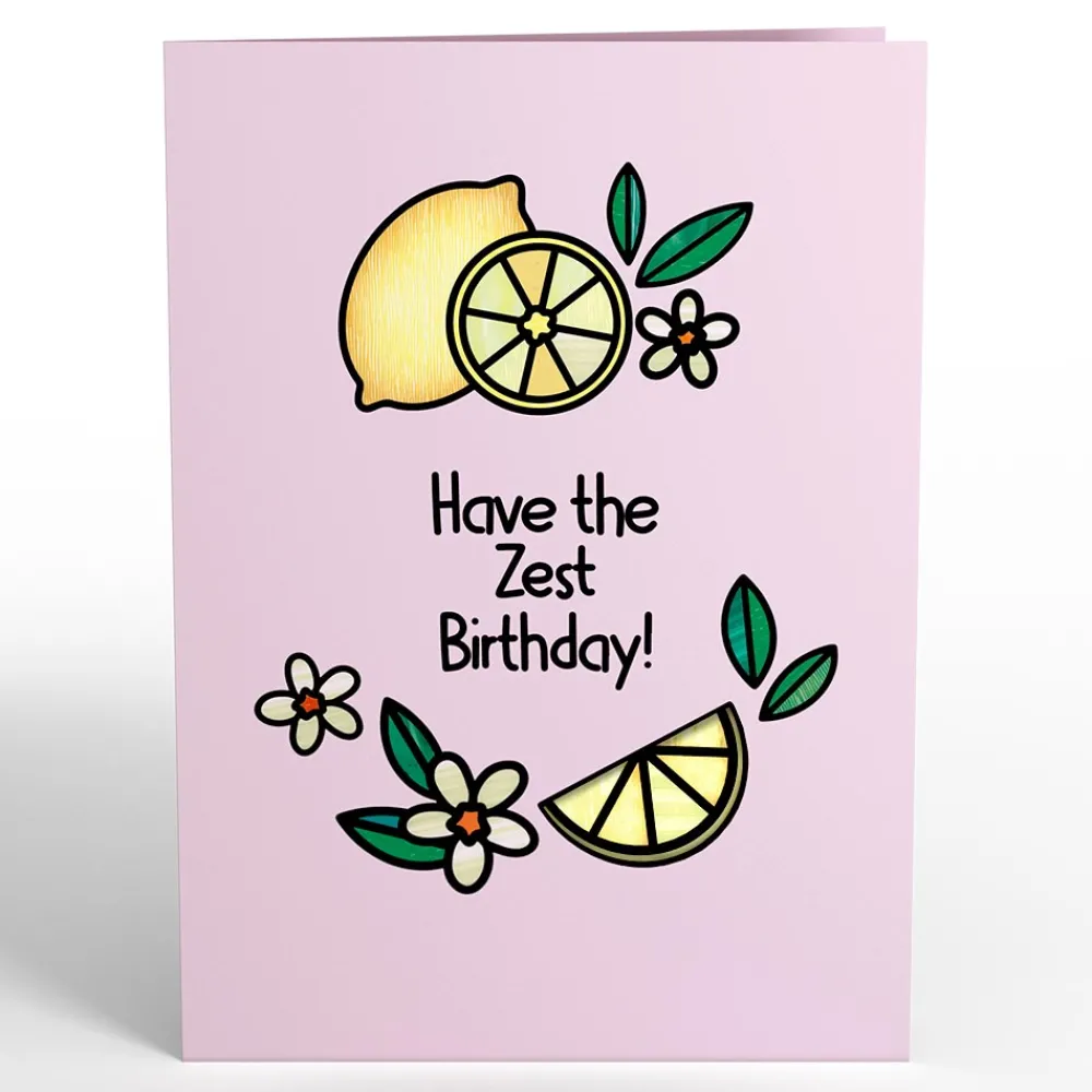 Lovepop Suncatcher Cards|Birthday|Zest Birthday Lemons Suncatcher Card